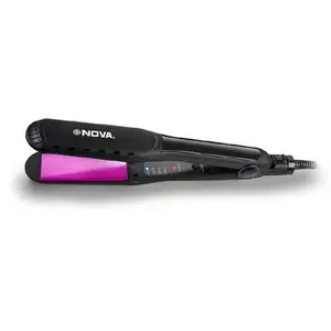 Nova Hair Straightener with Thermo Balance Technology, Black (NHS-900)