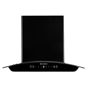 Faber Sunny 60 cm Chimney with 1200m3/hr Suction Power, Filterless, Touch and Gesture Control, Auto Clean Function (Black)