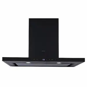 Elica Ismart H4 EDS LTW 90 Nero Spot Hood Chimney with 3D Round Mesh Filter, Intuitive Touch Control with Motion Sensor, Low-noise Operation (Black)