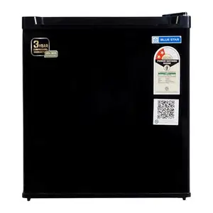 Bluestar 47 Litres 2 Star Minibar Refrigerator with Adjustable Temperature, Toughened Glass Shelf (MR60-GB, Black)