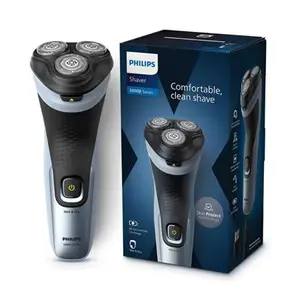 Philips 3000 Series Shaver with SkinProtect Technology, Pop-up Trimmer, 4D Flex Heads, Grey (X3063/03)