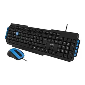 EVM WDKM-414 Copper Wired Keyboard and Mouse Combo (Black)
