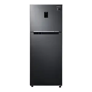 Samsung 2 Star 363 Litres Frost Free Convertible Double Door Refrigerator with Twin Cooling, Digital Inverter Technology (Black Inox, RT39C5532BS/HL)