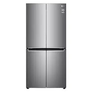 LG 594 Litres Side by Side French Door Refrigerator with Smart Inverter Compressor, Multi Air Flow | Linear Cooling (GCB22FTLVB, Shinny Steel)