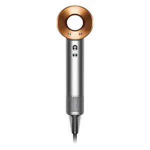 Dyson Supersonic Hair Dryer with 3 precise speed setting, 4 precise heat settings, Cold shot (Nickel/Copper, 411279-01)