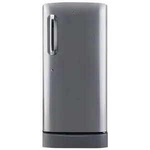 LG 185 Litres 4 Star Direct Cool Single Door Refrigerator with Toughened Glass Shelves & Smart Inverter Compressor (GL-D221APZY, Shiny Steel)