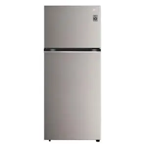 LG 380 Litres 2 Star Double Door Inverter Refrigerator with Smart Inverter Compressor, Toughened Glass Shelves (GLS412SUSY, Urban Steel)