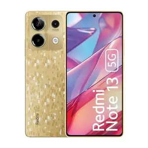 Redmi Note 13 5G Dual Sim Smartphone (6GB RAM, 128GB Storage) 6.67 inch 120Hz FHD+ Display | MediaTek Dimensity 6080 | 5000 mAh Battery (Prism Gold) price in India.