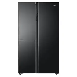 Haier 628 Litres Side By Side Refrigerator with Convertible Magic Zone, Expert Inverter Technology (HRT-683KS, Black Steel)
