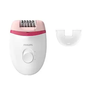 Philips Satinelle Essential Corded Compact Epilator with 2 Speed Settings, Sensitive Cap, Washable Epilation Head, Washable Epilation Head (BRE235/00)