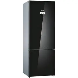 Bosch Series 6 559 Liters Frost Free Bottom Freezer 2 Star Double Door Refrigerator with Multi Airflow System, Temperature Display (KGN56LB41I, Black)
