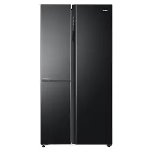 Haier 628 Litres Side By Side Refrigerator with Convertible Magic Zone, Expert Inverter Technology (HRT-683KG, Black Glass)