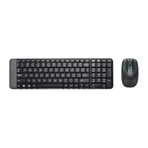 Logitech MK220 Compact Wireless Keyboard and Mouse Combo , 10 meters wireless range, Space-saving Design