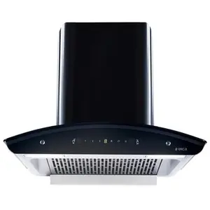 Elica WD TFL HAC 60 MS Nero Chimney with Heat Auto-Clean Technology, Motion Sensor, Touch Control, Oil Collector, Led Lamps, Filterless Technology