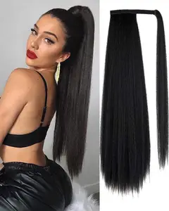 bellewholesale Long Straight Ponytail Extension Synthetic Clip Ponytail Extension