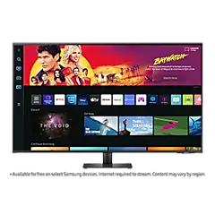 Samsung 1.08 m UHD Smart Monitor with Smart TV Experience (Black) price in India.