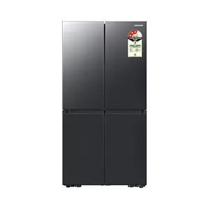 Samsung 650 L 4 Door Convertible French Door Refrigerator RF65DG90BDSG Black Caviar