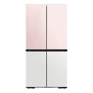 Samsung 870L 4-Door Flex French Door BESPOKE Refrigerator RF90A92W3AP Glam Navy, Glam White, Glam Pink, Charcoal Black