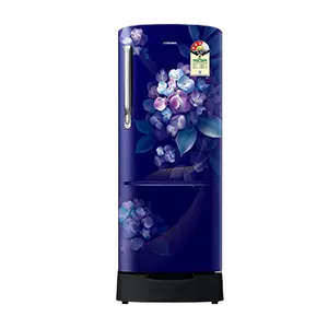 Samsung RR24H2823HS, Single Door Refrigerator with Stylish Grandé Design 223 L Hydrangea Blue