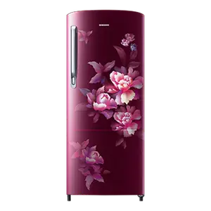 Samsung 183 L Stylish Grandé Design Single Door Refrigerator RR20C1724HN Himalayan Poppy Red