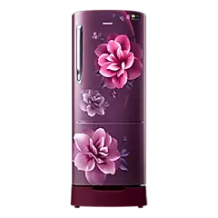 Samsung 183L Stylish Grandé Design Single Door Refrigerator RR20C1823CR RR20C1823 One Door with Digital Inverter Technology,192 ? Red 