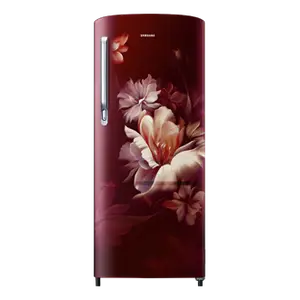 Samsung 183L Stylish Grandé Design Single Door Refrigerator RR20D1723RZ Midnight Blossom Red