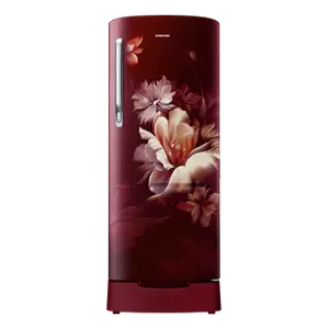 Samsung 183L Stylish Grandé Design Single Door Refrigerator RR20D1823RZ Midnight Blossom Red