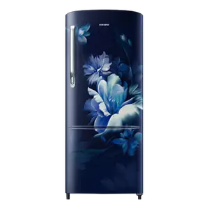 Samsung 183 L Stylish Grandé Design Single Door Refrigerator RR20D2725UZ Midnight Blossom Blue