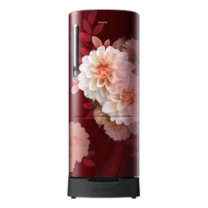Samsung 183 L Stylish Grandé Design Single Door Refrigerator RR20F2825BR Burgundy Red 183 L