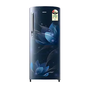 Samsung RR20H2712HV, Single Door Refrigerator with Stylish Grandé Design 183 L Himalayan Poppy Blue