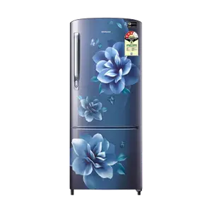 Samsung RR20H2723CU, Single Door Refrigerator with Stylish Grandé Design 183 L Camellia Blue
