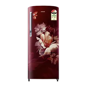Samsung RR20H2723RZ, Single Door Refrigerator with Stylish Grandé Design 183 L Midnight Blossom Red