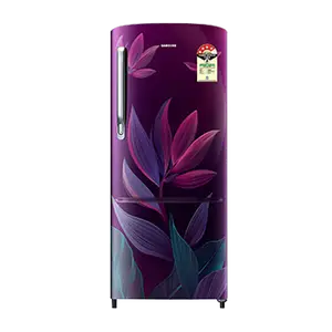 Samsung RR20H27249R, Single Door Refrigerator with Stylish Grandé Design 183 L Paradise Bloom Purple