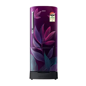 Samsung RR20H28249R, Single Door Refrigerator with Stylish Grandé Design 183 L Paradise Bloom Purple