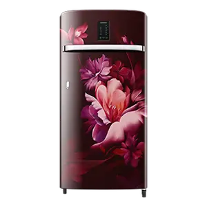 Samsung 189L Digi-Touch Cool™ Single Door Refrigerator RR21C2E24RZ Midnight Blossom Red