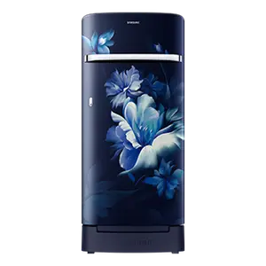 Samsung 189 L Horizontal Curve Design Single Door Refrigerator RR21C2H25UZ Midnight Blossom Blue