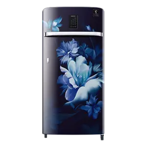 Samsung 183L Curd Maestro™ Single Door Refrigerator RR21C2J23UZ Midnight Blossom Blue