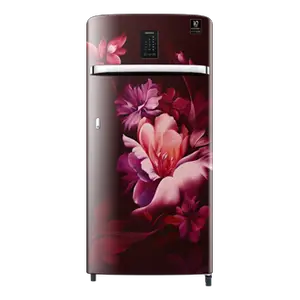 Samsung 183L Curd Maestro™ Single Door Refrigerator RR21C2J23RZ Midnight Blossom Red