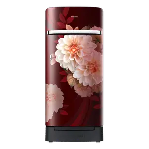 Samsung RR21H2H25BR, Single Door Refrigerator with Horizontal Curve Design 189 L Begonia Red