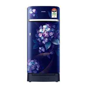 Samsung RR21H2H25HS, Single Door Refrigerator with Horizontal Curve Design 189 L Hydrangea Blue