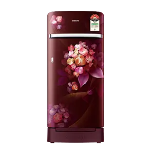 Samsung RR21H2H25HT, Single Door Refrigerator with Horizontal Curve Design 189 L Hydrangea Plum
