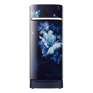 Samsung 209L Curd Maestro™ Single Door Refrigerator RR23C2K33UZ Midnight Blossom Blue