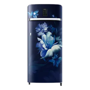 Samsung 215L Digi-Touch Cool™ Single Door Refrigerator RR23D2E23UZ Midnight Blossom Blue