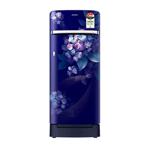 Samsung RR23H2H34HS, Single Door Refrigerator with Horizontal Curve Design 215 L Hydrangea Blue