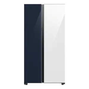 Samsung 653L BESPOKE Convertible 5in1 Side By Side Refrigerators RS76CB81A37N Clean Navy + Clean White