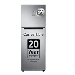 Samsung 236L Convertible Freezer Double Door Refrigerator RT28C3733S8 236L Convertible Freezer Double Door Refrigerator RT28C3732S8 Silver 