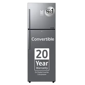 Samsung 236 L Convertible Freezer Double Door Refrigerator RT28C3922S9 Refined Inox