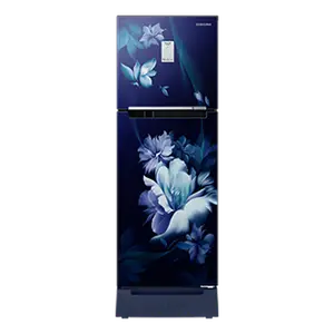 Samsung 224L Curd Maestro™ Double Door Refrigerator RT28C3C32UZ Midnight Blossom Blue