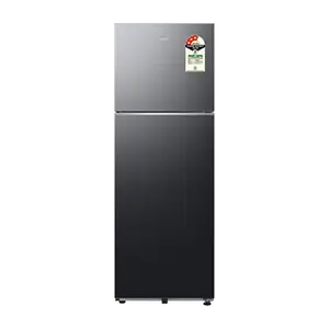 Samsung RT34HG5A23BX, Double Door Refrigerator with Bespoke AI 330 L Luxe Black