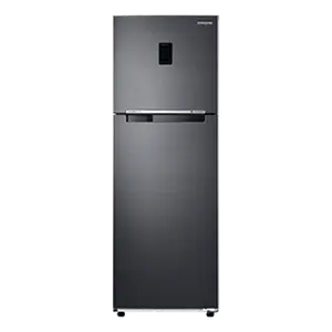 Samsung 322L Convertible 5in1 Double Door Refrigerator RT37C4521B1 Black Matt